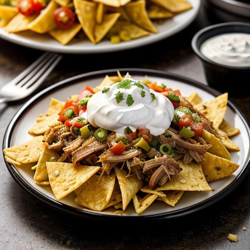 Slow Cooker Pulled Pork, Nachos Recipe, Crowd-Pleasing Snack, Game Day Gathering, Loaded Nachos