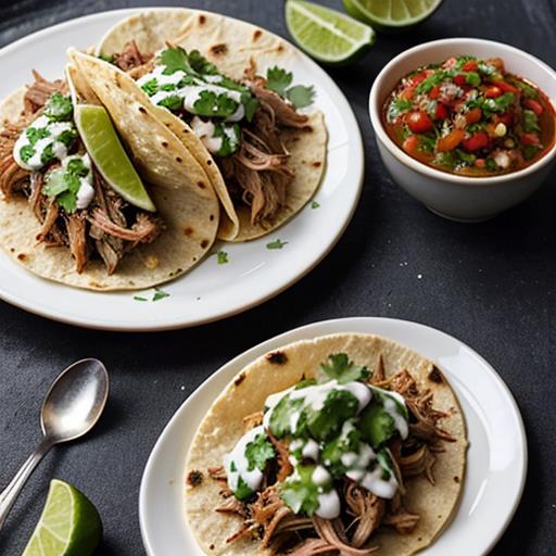 Slow Cooker Pulled Pork, Tacos Recipe, Flavorful Dinner, Festive Meal, Crockpot Ideas