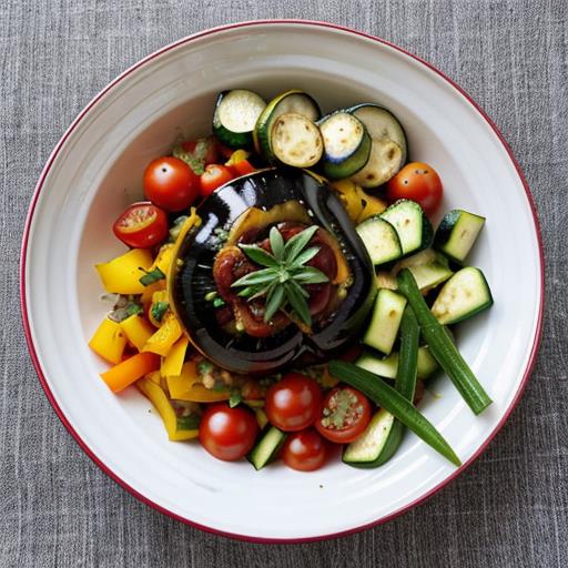 Slow Cooker Ratatouille, Vegetable Dish, Fresh Flavors, Slow Cooking, Colorful Ingredients