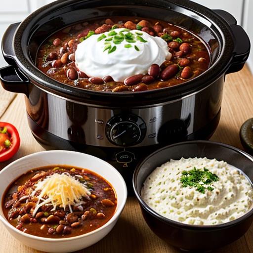 Slow Cooker Chili, Beef and Bean, Comfort Food, Classic Recipe, Hearty Meal