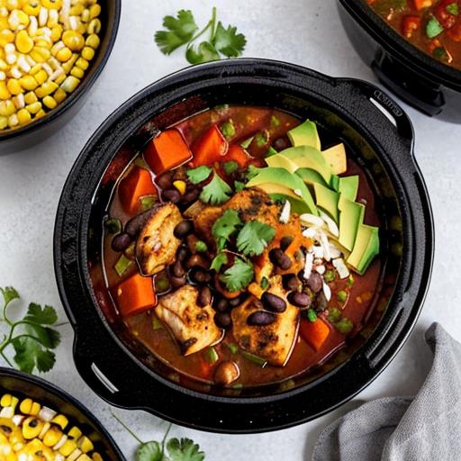 Slow Cooker Recipes, Mexican Chicken Stew, Hearty Meal, Easy Crockpot Dinner, Flavorful Slow Cooker Dish