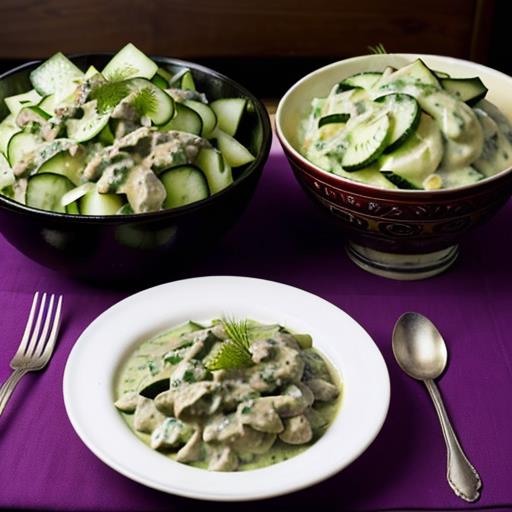 Tangy Cucumber Salad, Beef Stroganoff, Refreshing Side Dish, Easy Recipe, Summer Entertaining