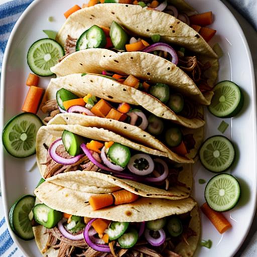 Tangy Pickled Vegetables, Pulled Pork Tacos, Refreshing Side Dish, Pickling Solution, Culinary Experience