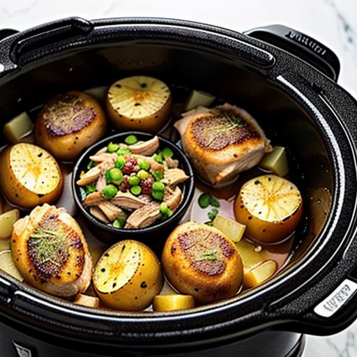 cooking chicken, crockpot recipe, evenly cooked, potato dish, flavorful seasoning