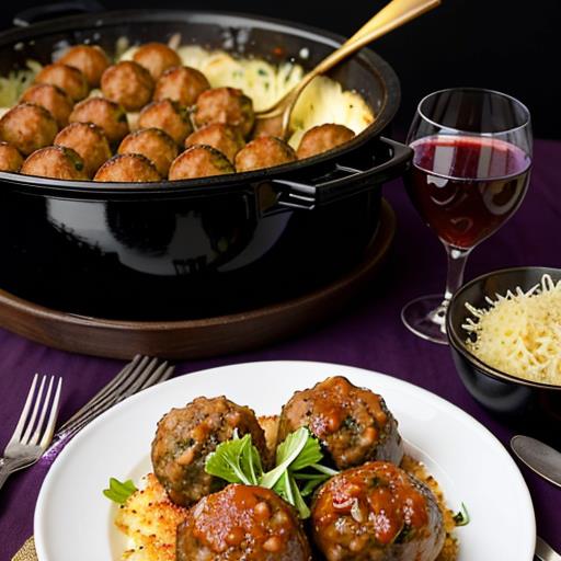 Leftover meatballs, Meatball gratin, Grape jelly, Gourmet dish, Creative culinary transformation