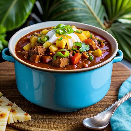 Hawaiian Slow Cooker Chili, Tropical Twist, Exotic Flavor, Comfort Food, Unique Recipe