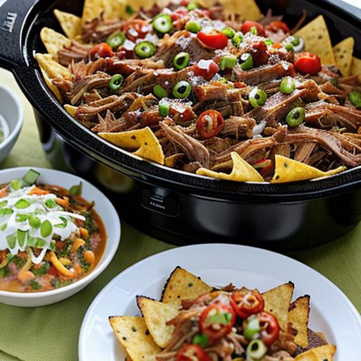 crockpot recipes, game day snacks, BBQ pulled pork, nacho recipe, slow cooker meals