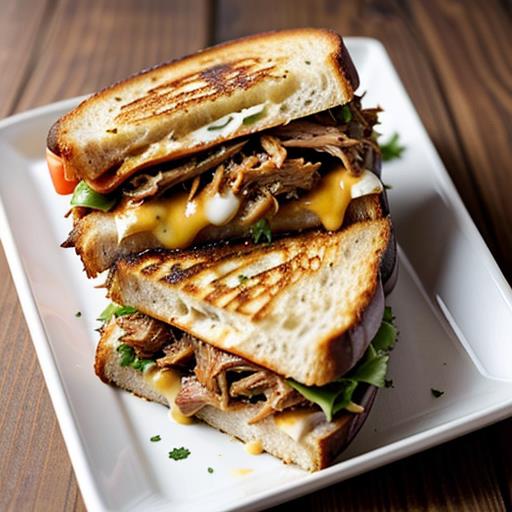 Slow Cooker Recipes, Gourmet Sandwich, BBQ Pulled Pork, Grilled Cheese, Lunch Idea