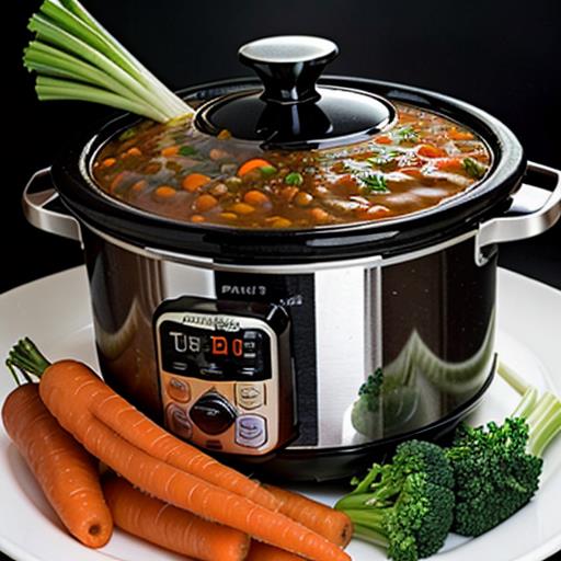 Vegetarian Crockpot, Lentil Soup Recipe, Hearty and Filling, Slow Cooker Meal, Plant-Based Protein