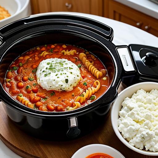 Vegetarian Lasagna Soup, Meat-Free Comfort Food, Crock Pot Recipe, Vegetarian Ground Beef Substitute, Hearty Meat-Free Meal